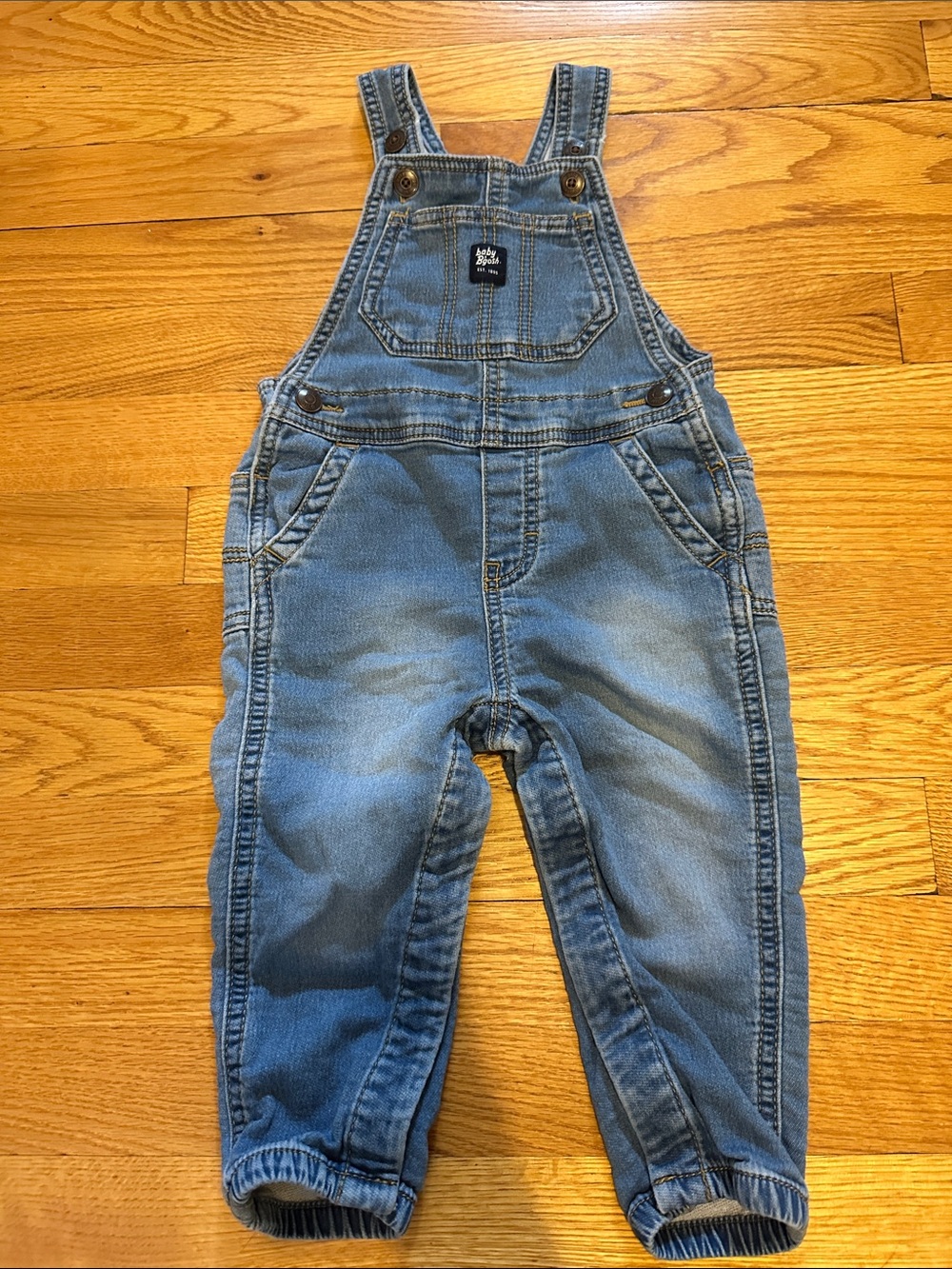 Baby B’Gosh Light Blue Denim Overalls, 18 months